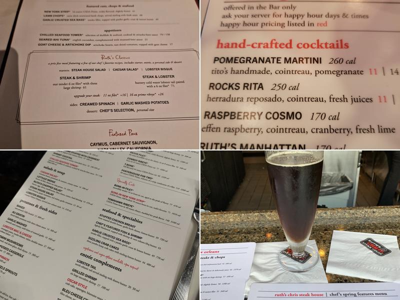 Ruth's Chris Steak House Menu