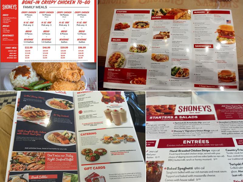 Shoney's Menu