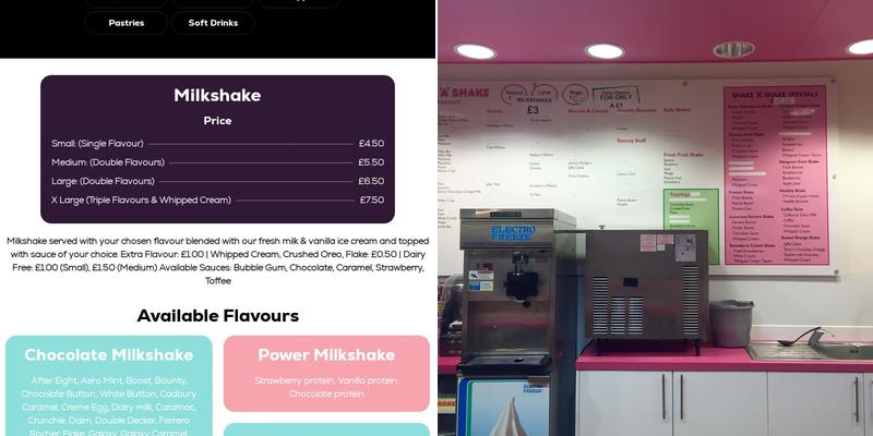 Shake a Shake Menu