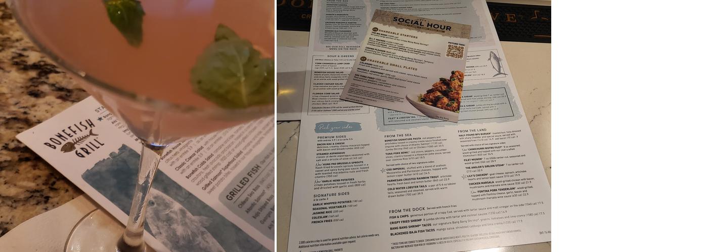 Bonefish Grill Menu