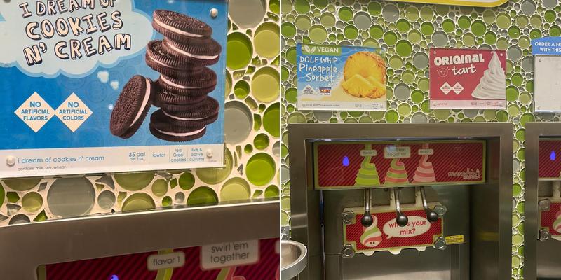 Menchie's Frozen Yogurt Menu