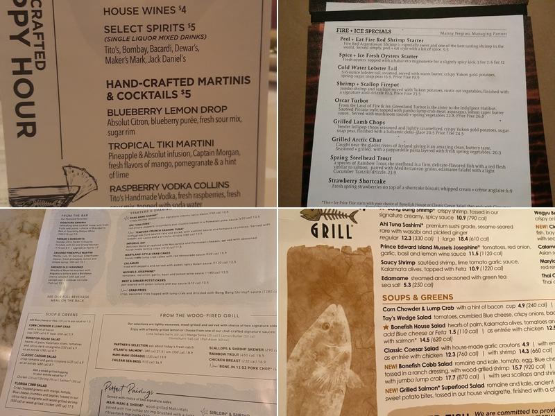 Bonefish Grill Menu