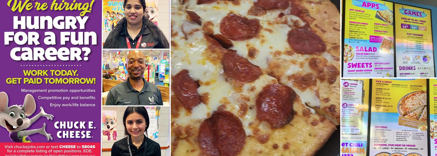Chuck E. Cheese Menu