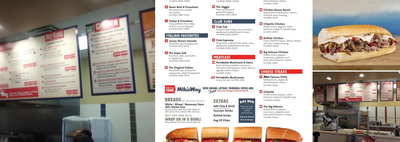 Jersey Mike's Subs Menu