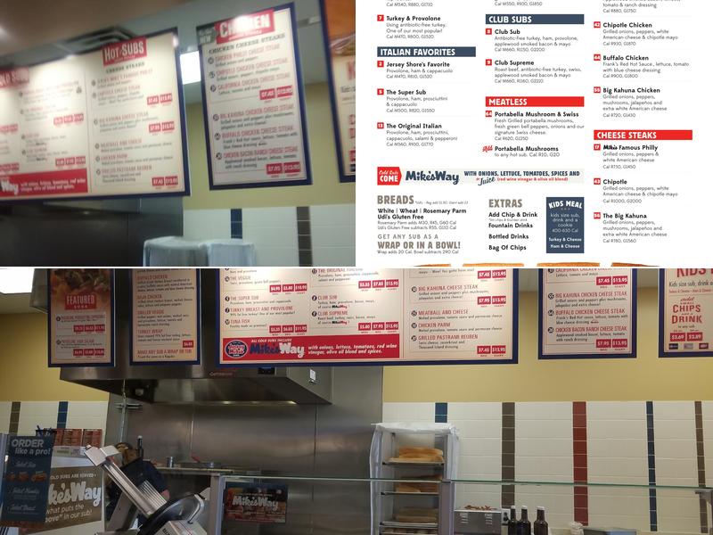 Jersey Mike's Subs Menu