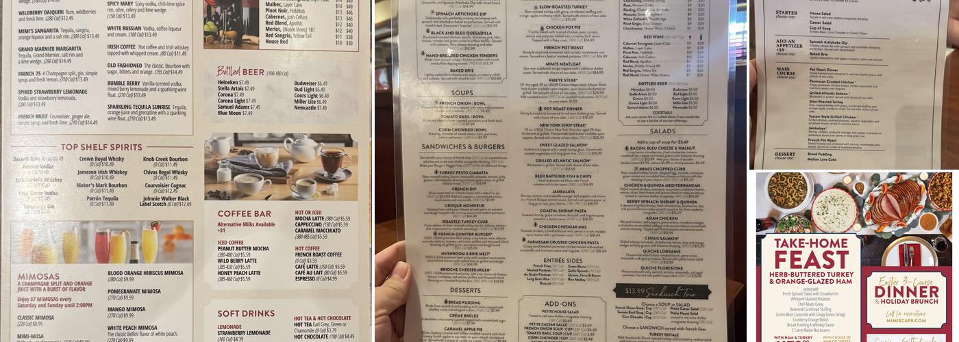 Mimi's Cafe Menu