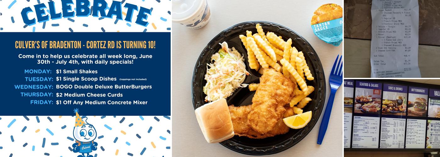 Culver’s Menu