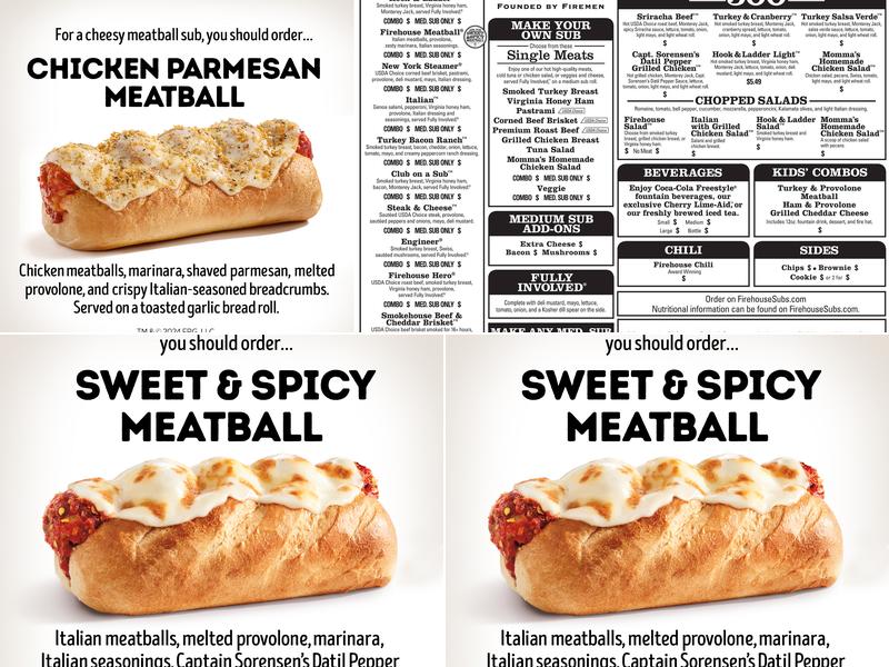 Firehouse Subs Tuscaloosa Menu