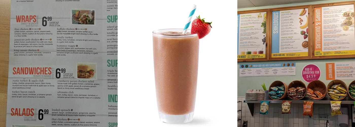 Tropical Smoothie Cafe Menu