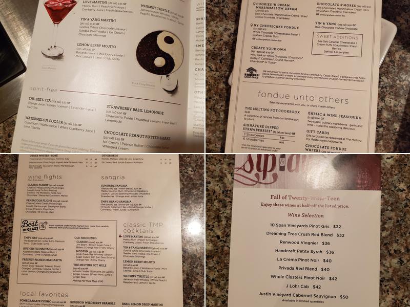 Melting Pot Menu