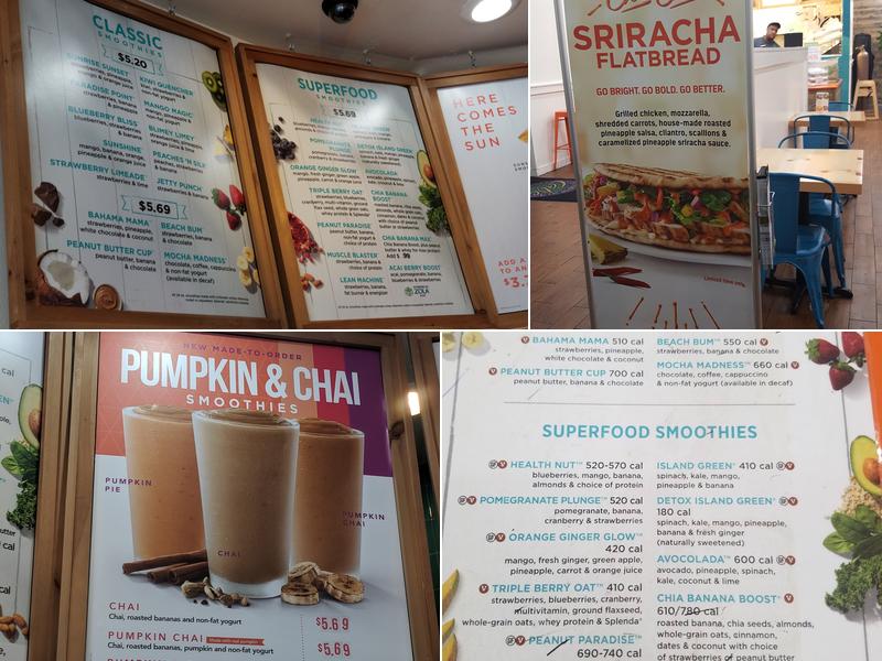 Tropical Smoothie Cafe Menu