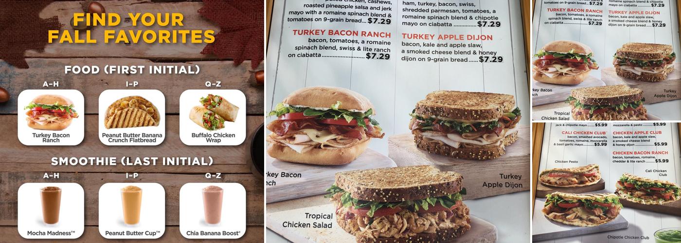 Tropical Smoothie Cafe Menu