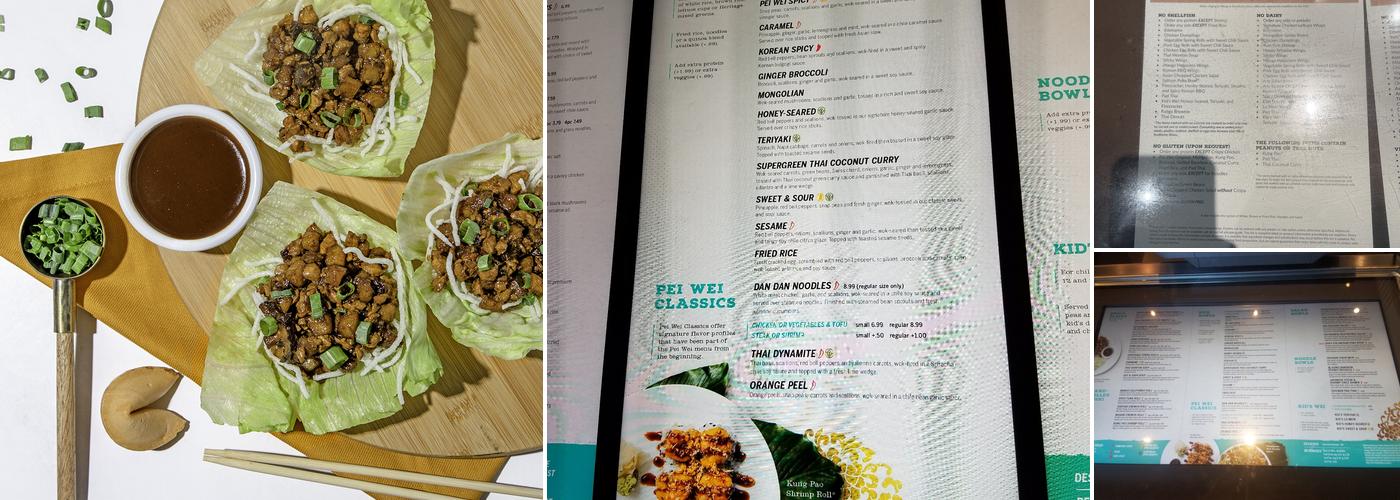 Pei Wei Asian Kitchen Menu