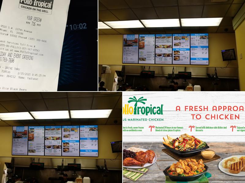 Pollo Tropical Menu