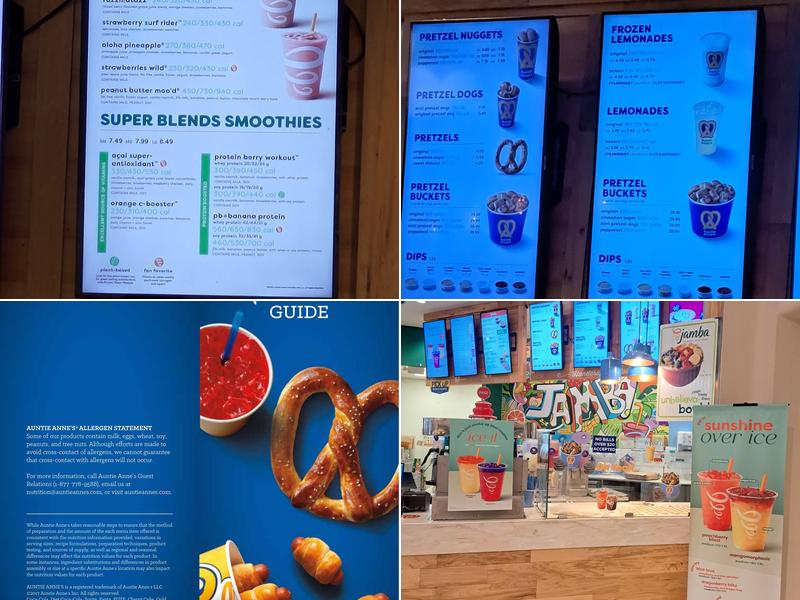 Auntie Anne's Menu