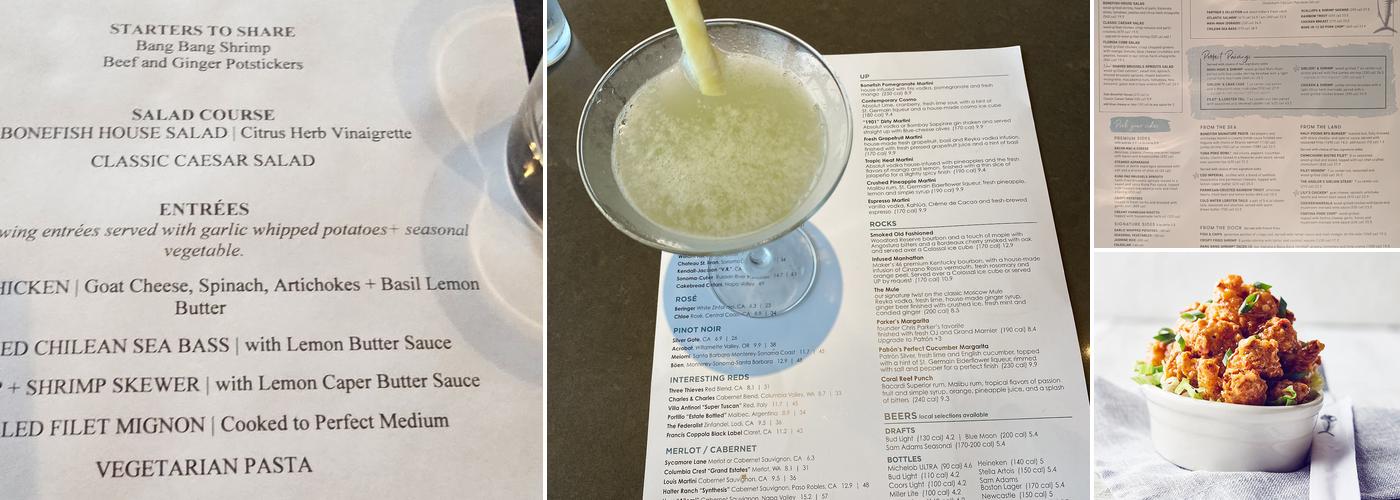 Bonefish Grill Menu