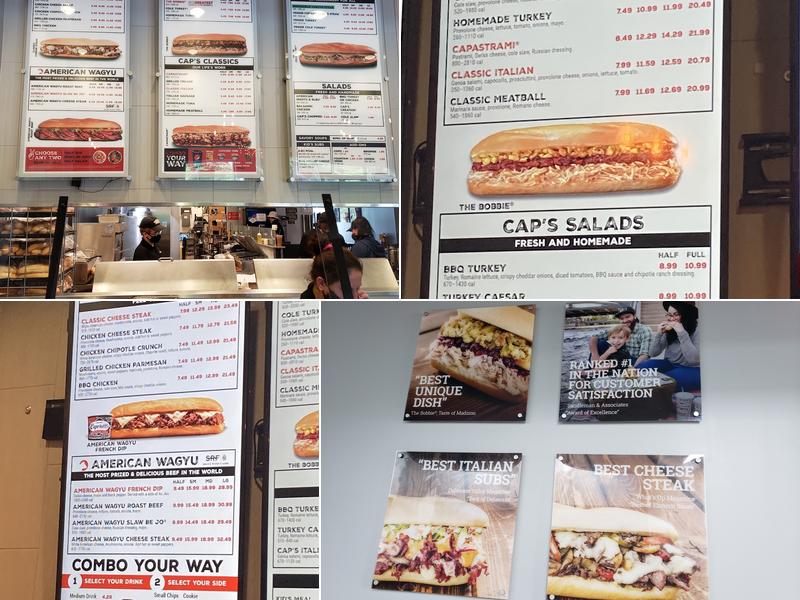 Capriotti's Sandwich Shop Menu
