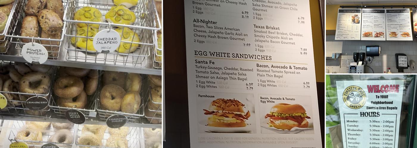 Einstein Bros. Bagels Menu