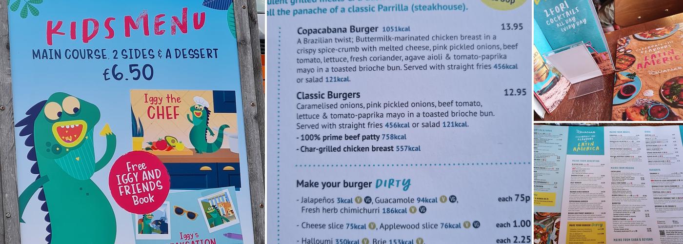 Las Iguanas - Bristol - Cribbs Causeway Menu