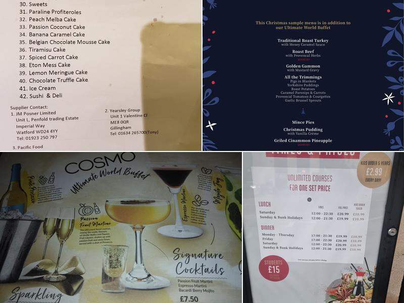 COSMO Menu