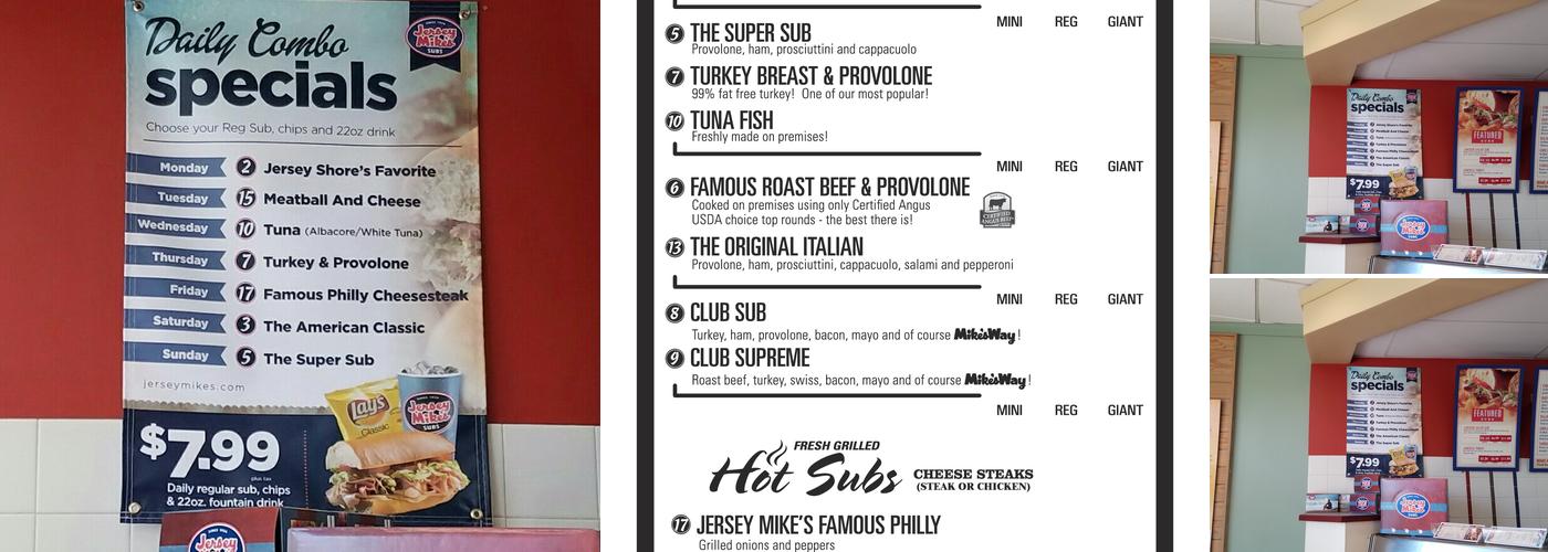 Jersey Mike's Subs Menu