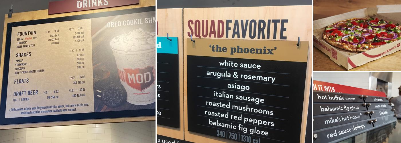 MOD Pizza Menu