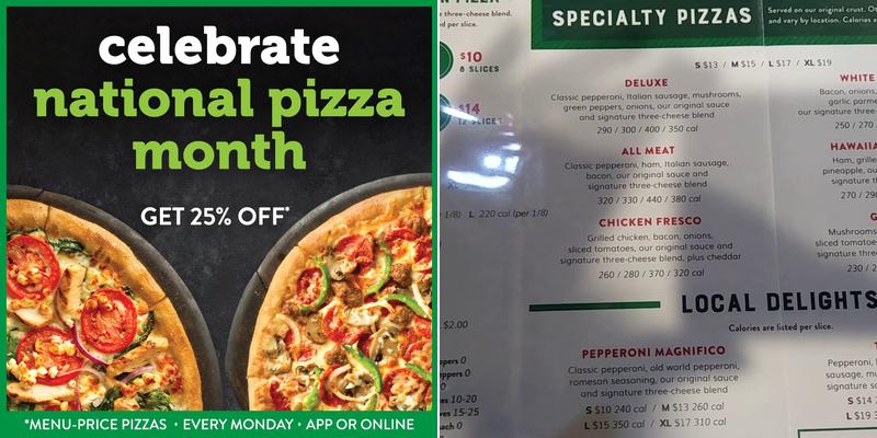 Marco's Pizza Menu