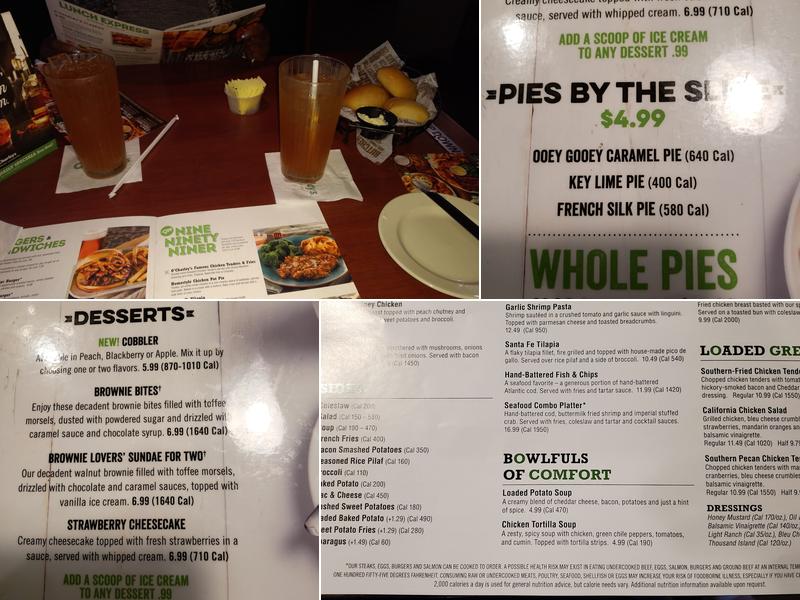 O'Charley's Restaurant & Bar Menu