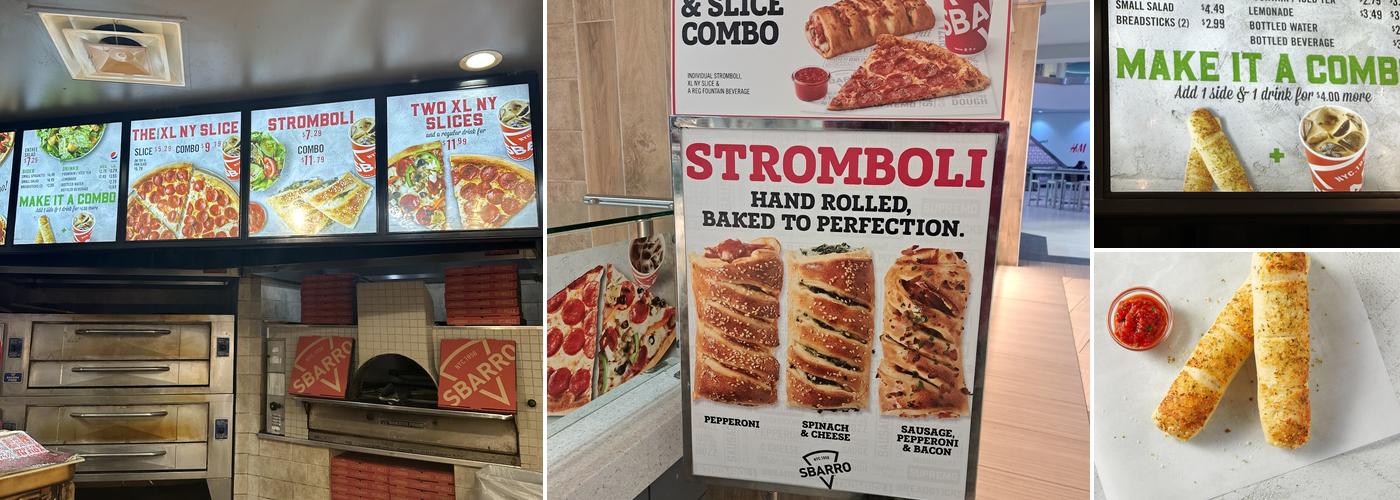 Sbarro Menu