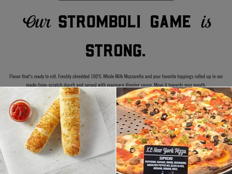 Sbarro Menu
