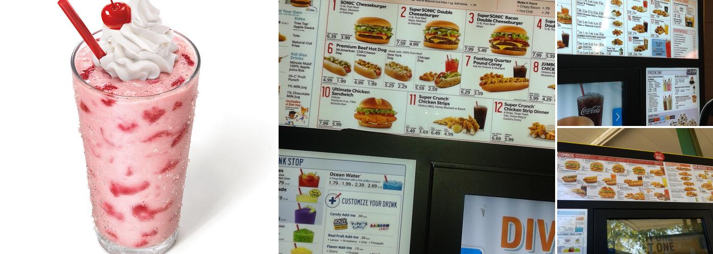 Sonic Drive-In Menu