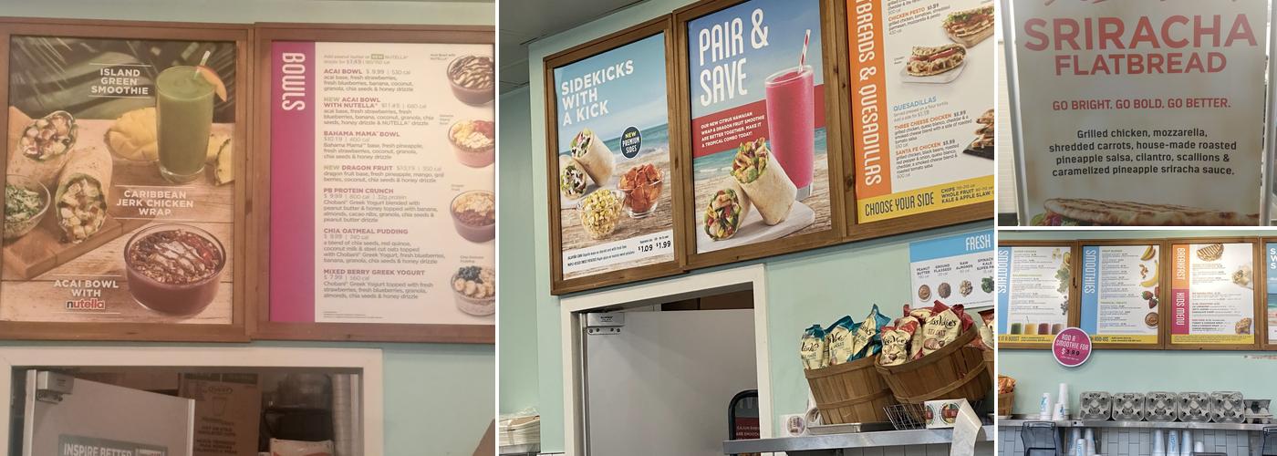 Tropical Smoothie Cafe Menu