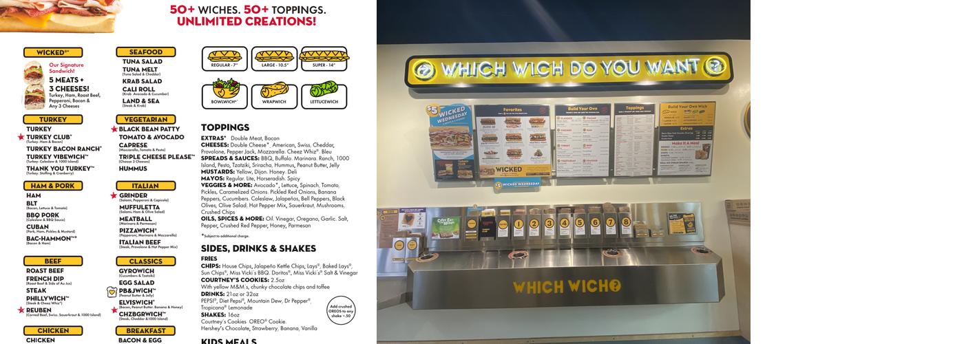 Which Wich Menu