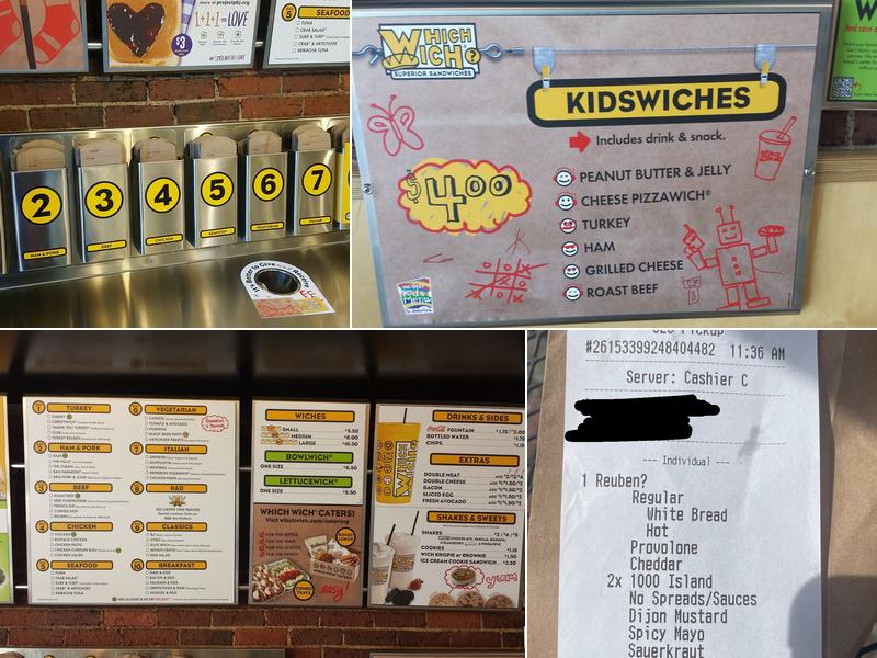 Which Wich Menu