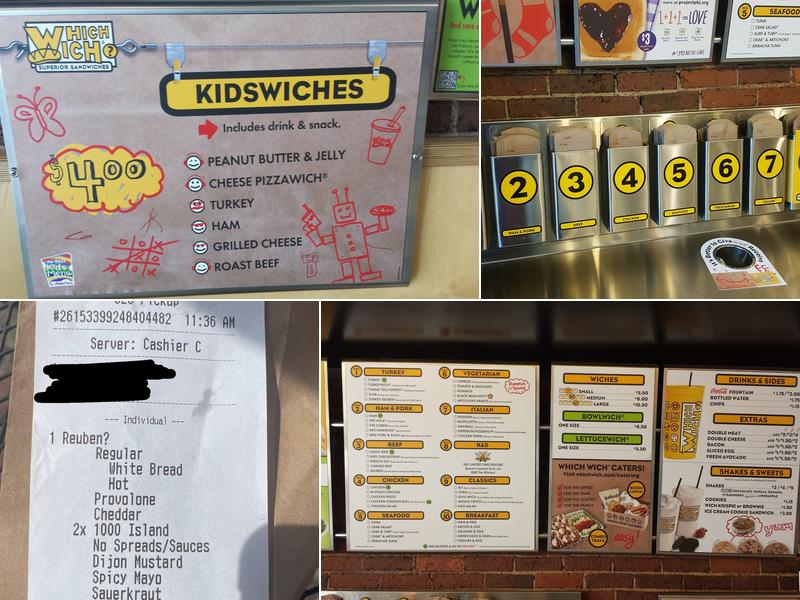 Which Wich Menu