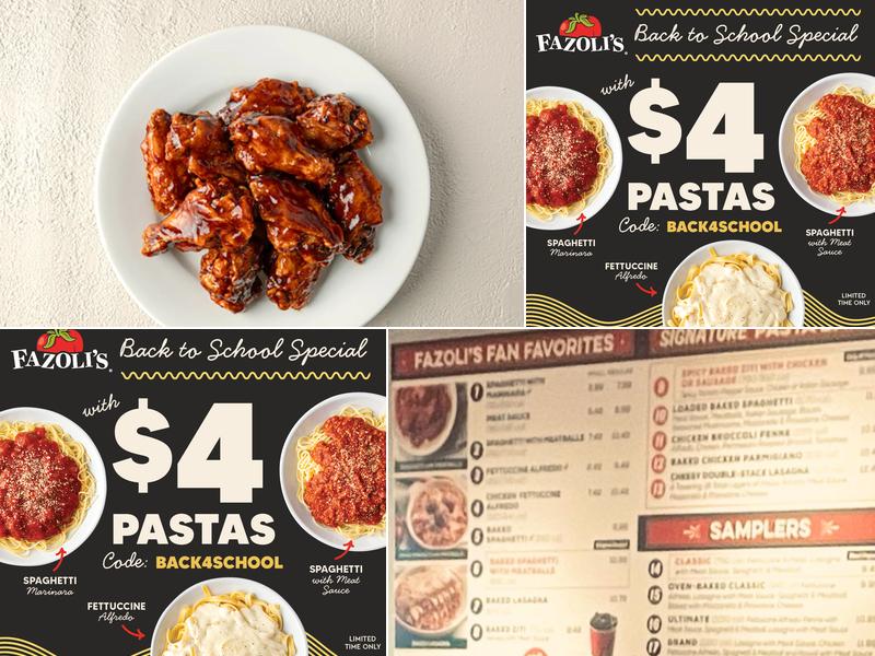 Fazoli's Menu