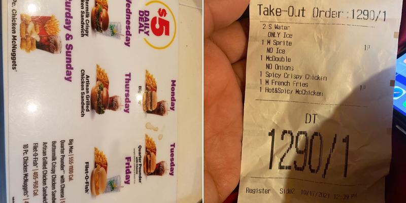 McDonald's Menu