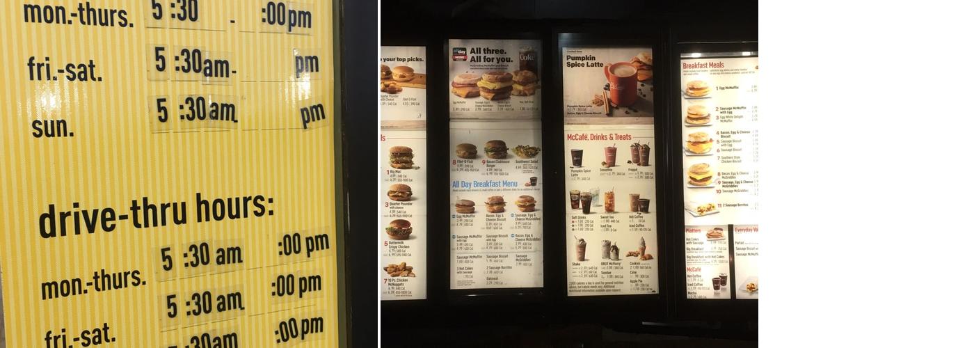 McDonald's Menu
