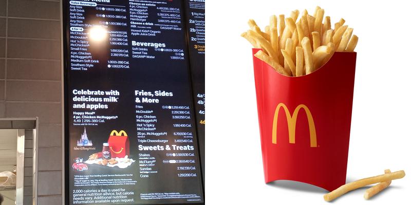 McDonald's Menu