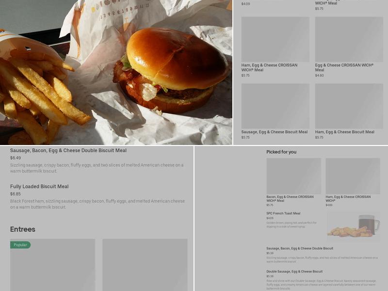 Burger King Menu