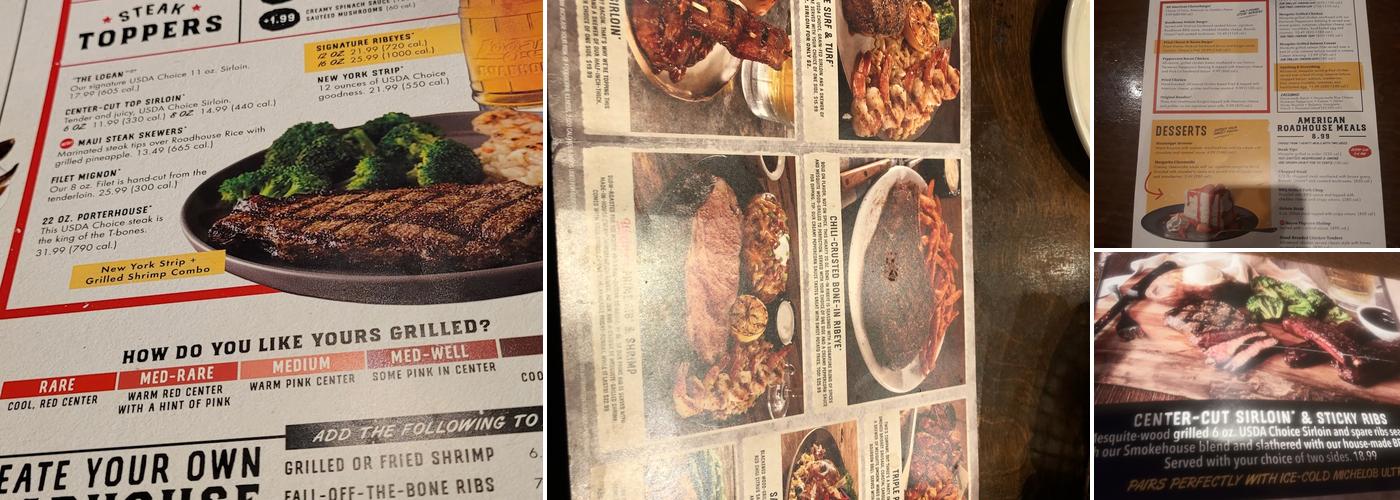 Logan's Roadhouse Menu