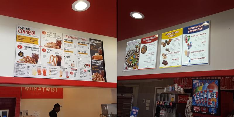 Pretzelmaker Menu