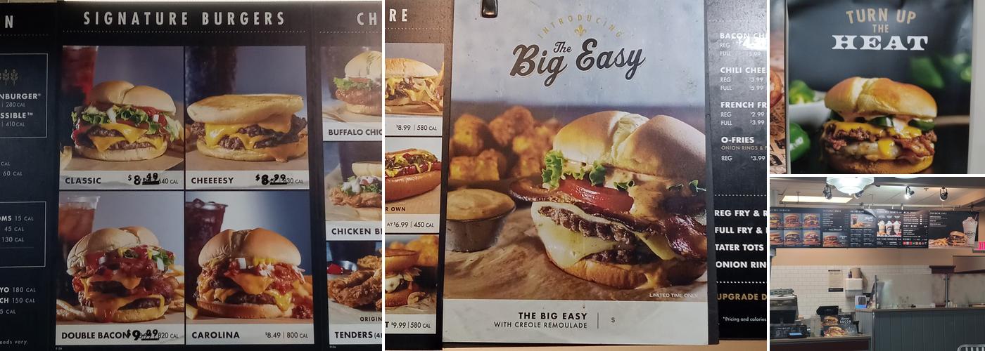 Wayback Burgers Menu