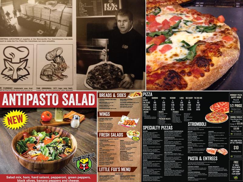 Fox's Pizza Den Menu