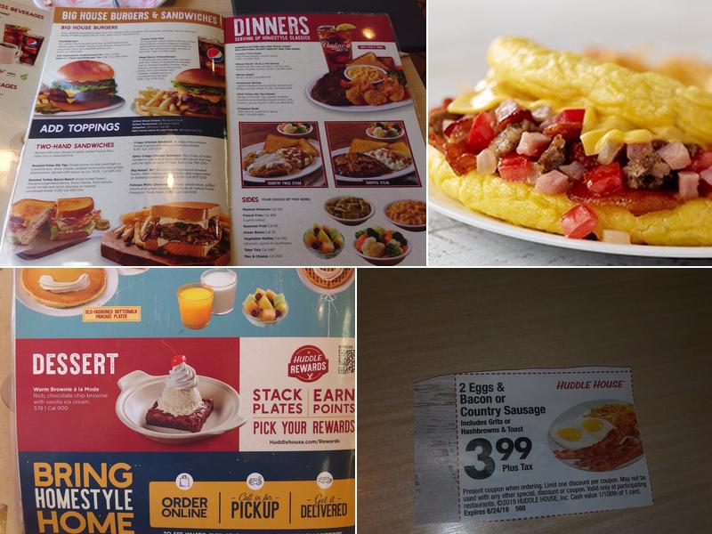 Huddle House Menu