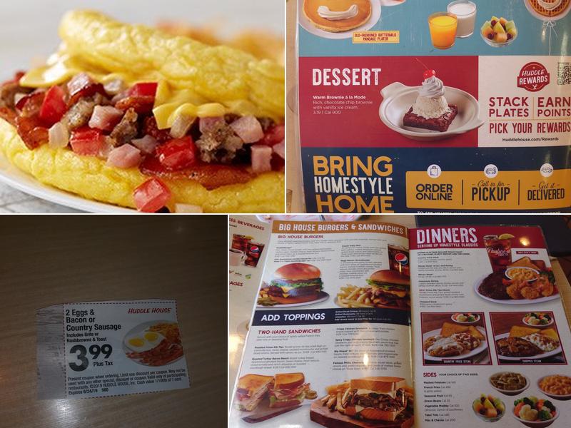 Huddle House Menu