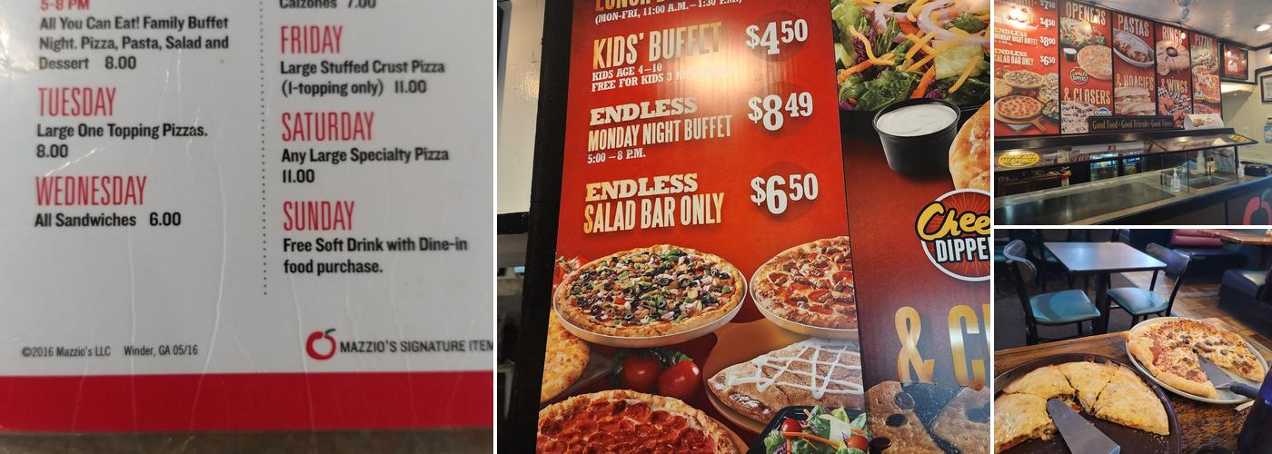 Mazzio's Italian Eatery Menu