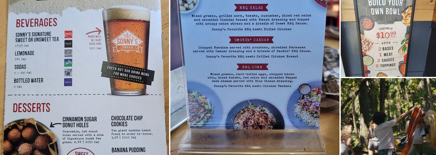 Sonny's BBQ Menu