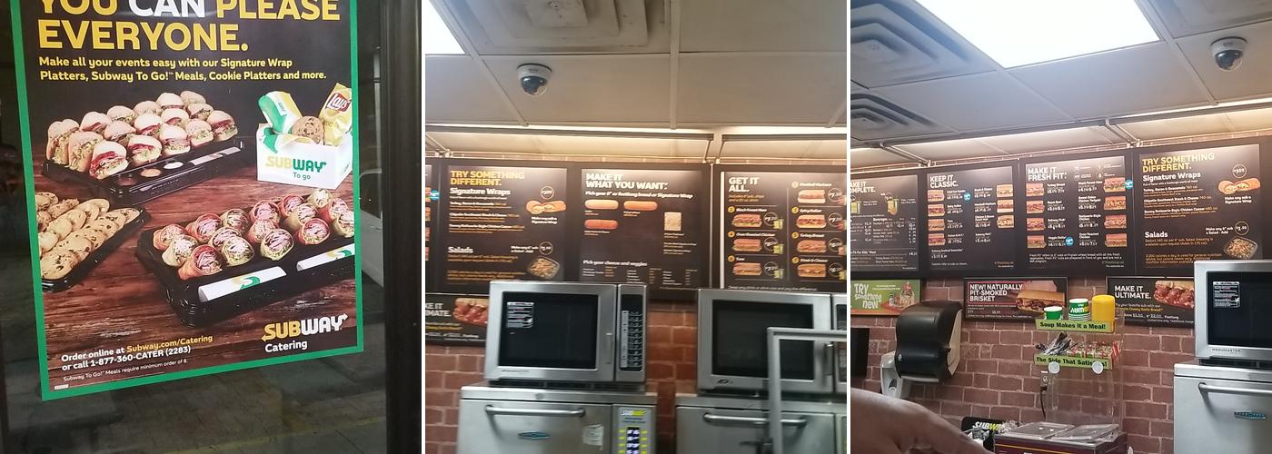 Subway Menu