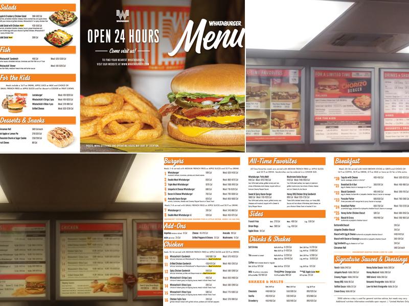 Whataburger Menu